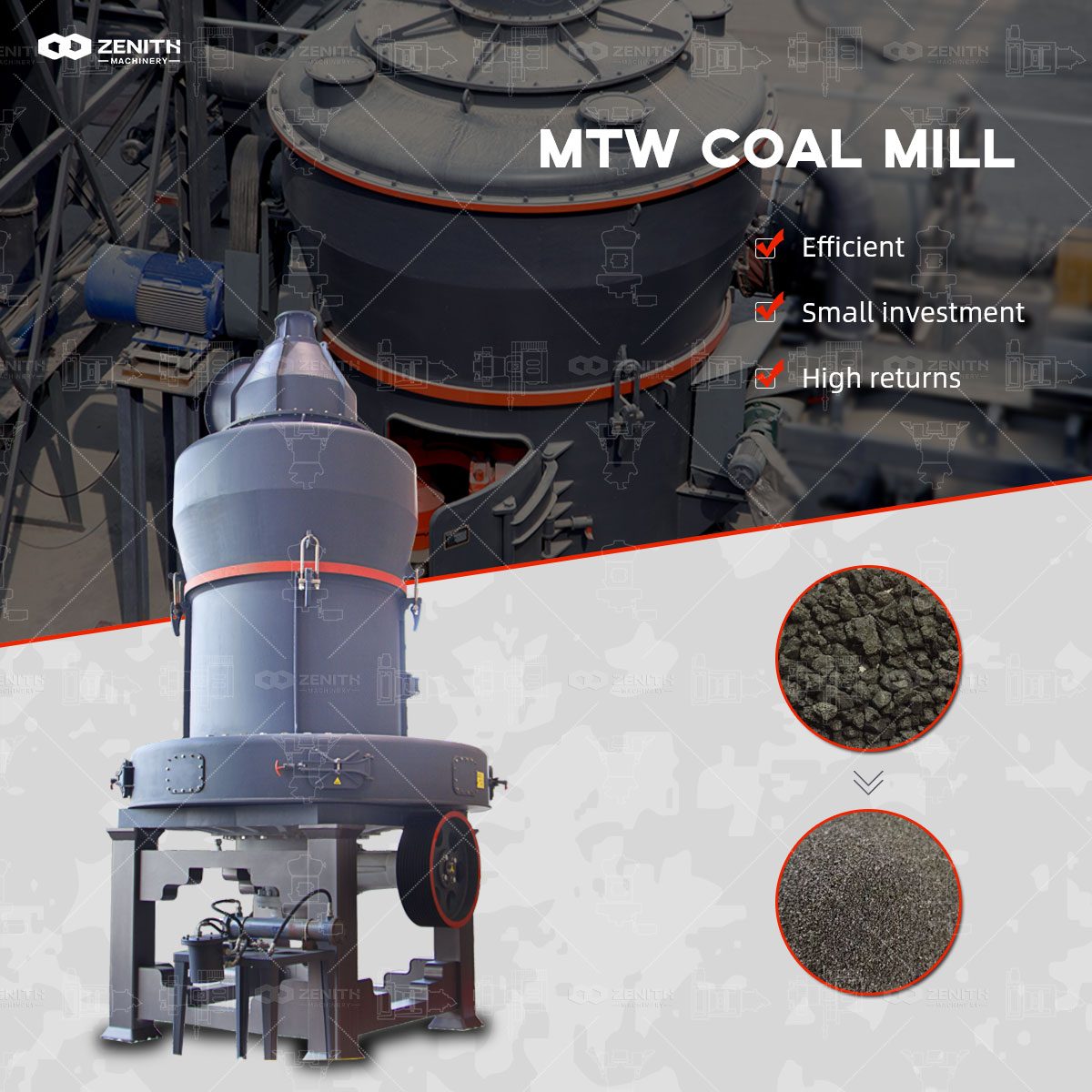 Máy nghiền hình thang châu Âu MTW cho bentonite