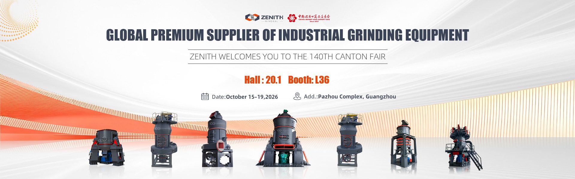 Zenith Tham Dự Hội Chợ Canton Lần Thứ 140 – Gian Hàng Hall 20.1, Booth L36 (15–19/10/2026)