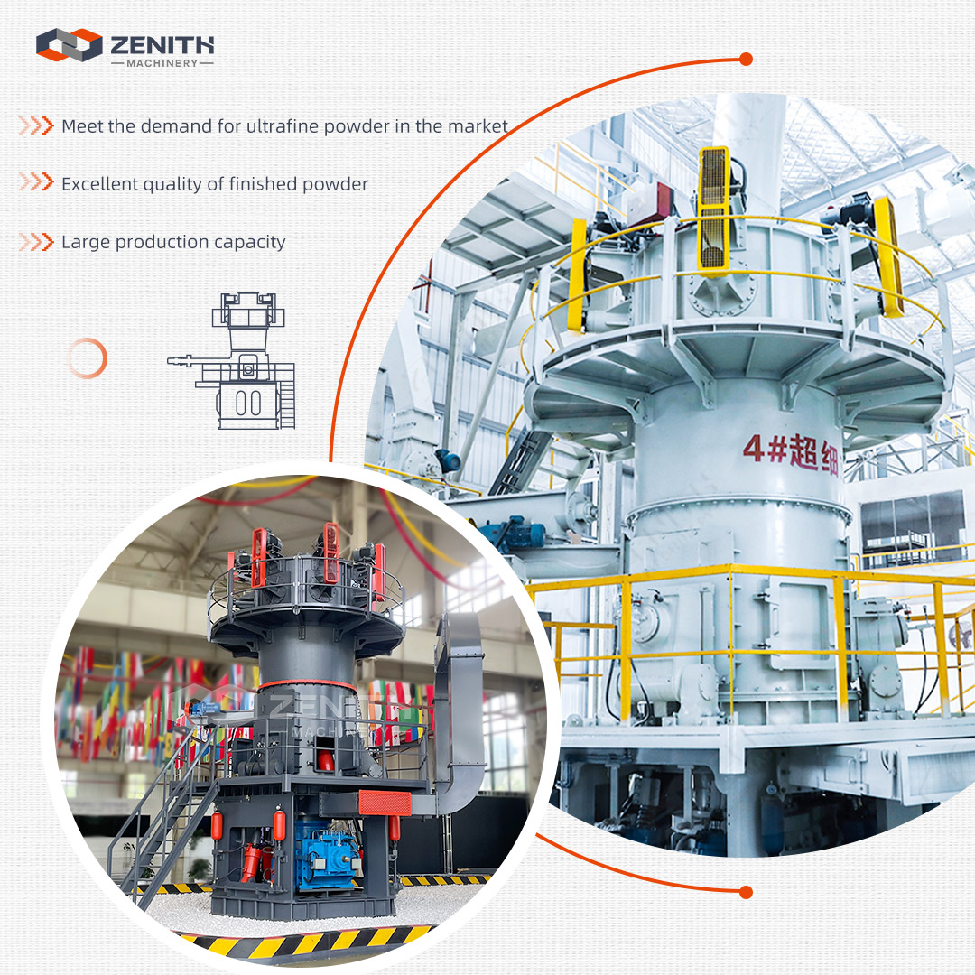 Máy nghiền trục đứng siêu mịn LUM cho thủy tinh phế liệu