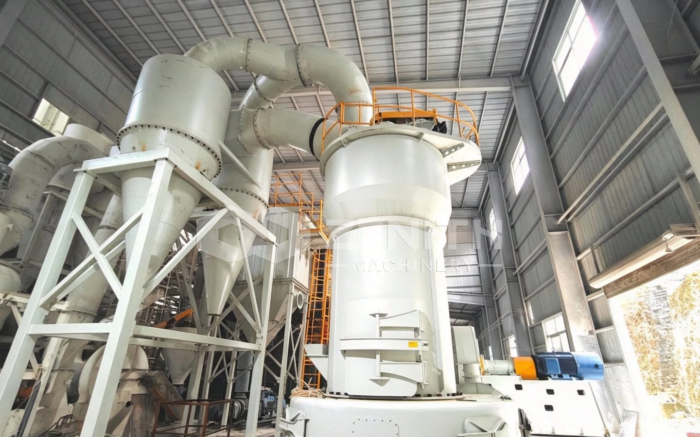 Dự án nghiền đá vôi 250 mesh (D96) tại Ân Thi, Hồ Bắc – MTW198G cho ra đồng thời cát và bột bả tường
