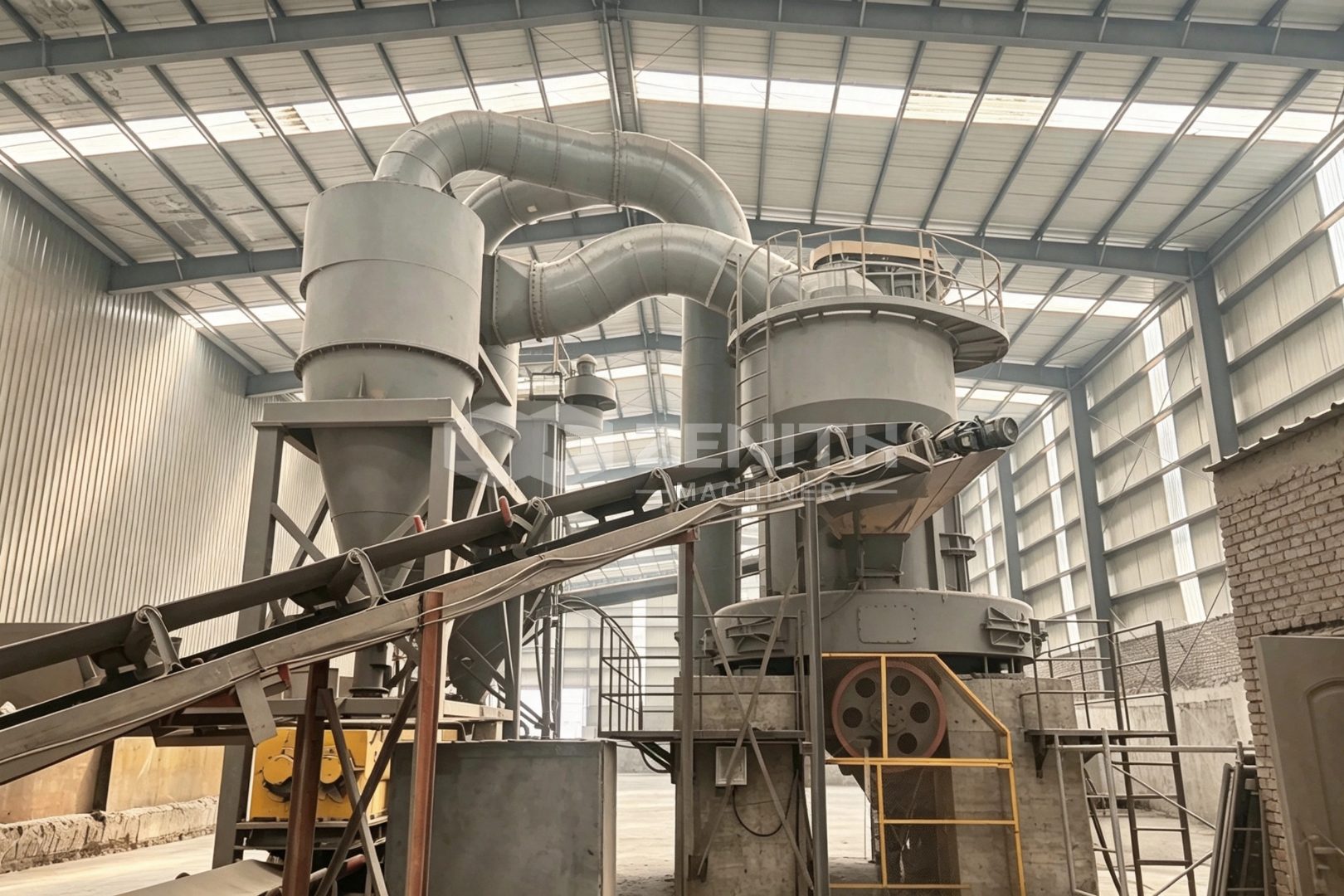 Băng tải cấp liệu đá thải mỏ than vào máy nghiền MTW198G
